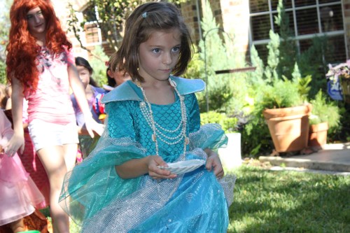 Water in the shell relay race. 